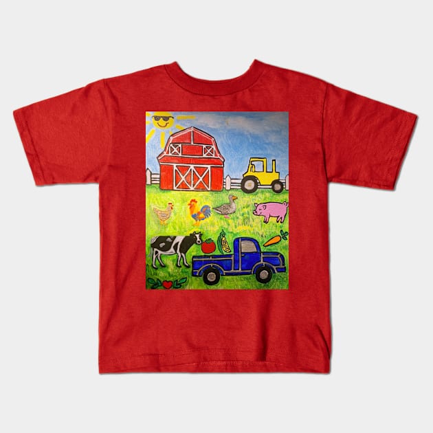 Farm Sanctuary Kids T-Shirt by Oregon333